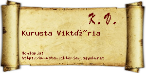Kurusta Viktória névjegykártya