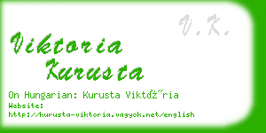 viktoria kurusta business card